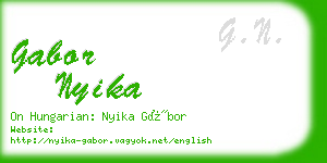 gabor nyika business card